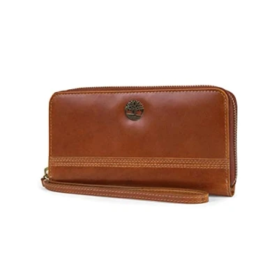 Immagine di Timberland Pochette da donna in pelle RFID con cerniera, Marrone (Cognac (Buff Apache)), Taglia unica