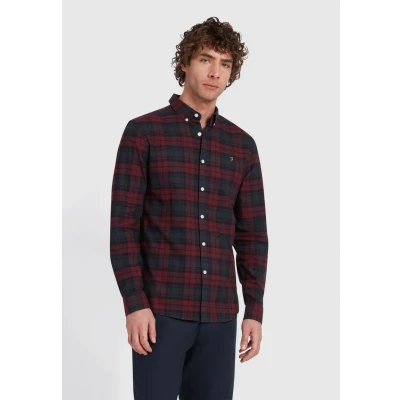 Immagine di Farah Controllo birraio Camicia, Rosso, XXL Uomo