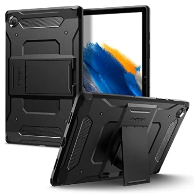 Immagine di Spigen Cover Tough Armor PRO Compatibile con Samsung Galaxy Tab A8 10.5 Polici (2022) Nero