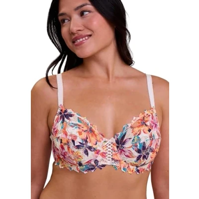 Immagine di Sans Complexe Arum Mosaic Reggiseno a Copertura Completa, Print Paradise Flowers, 4C Donna