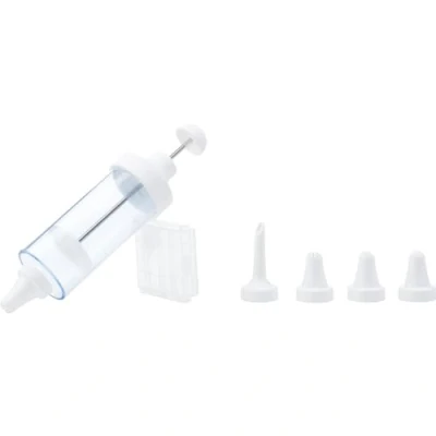 Immagine di Westmark Siringa per dolci, Con 5 beccucci, Capacità: 180 ml, Plastica/Acciaio inox, Trasparente/Bianco, 31152260