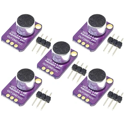 Immagine di 5pcs GY MAX4466 Electret Microphone Amplifier Adjustable Gain Module