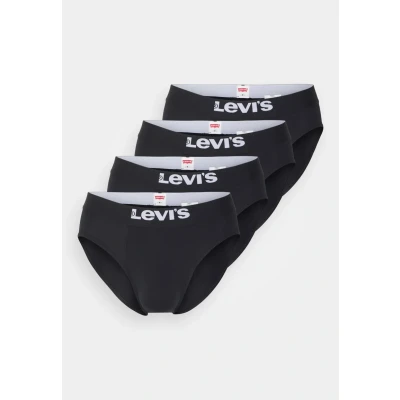 Immagine di Levi&#039;s MEN Solid Basic Brief 4 PACK Slip, Uomo, Taglia: Large, Black