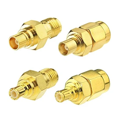 Immagine di Eightwood Adattatore SMA Antenna MCX a Kit 4Pz per Wirelesse Router Wi Fi WLAN LAN GPS