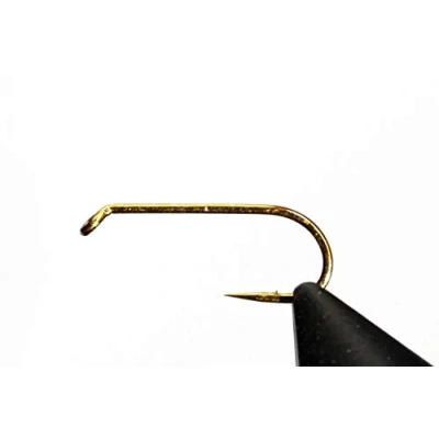 Immagine di Tigofly 50 ami da mosca con ardiglione, color bronzo, standard, per mosche secche, misura 6#, 8#,10#, 12#, 14#, 16#, 18#, 14