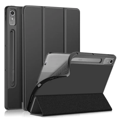 Immagine di JT Berlin Custodia a libro per Lenovo Tab P12 (12,7 pollici), compatibile con Pen Plus, funzione Wake/Sleep, Stand, Nero