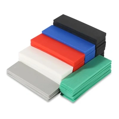 Immagine di 60 Pezzi Set di Blocchi per Vetri in Plastica 100 x 28 1 6mm Distanziatori Piastre Compensazione Cunei Piastrelle Mobili Spessori la Posa