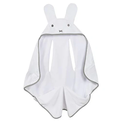 Immagine di roba Coperta per Neonati e Bambini miffy 82.5 x 73 cm con Fessure le Cinture Ottimale Seggiolini Auto Passeggini Microfibra Cotone Biologico Chiusura a Strappo Bianco