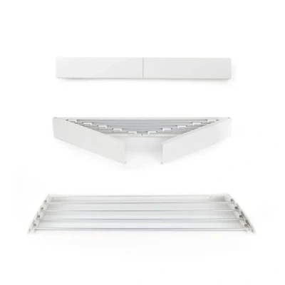 Immagine di VITAPUR Stendibiancheria da Parete Retrattile per Carico Completo 4m Superficie Pieghevole Design Elegante e Antiruggine 6 Barre Antiruggine, Estensibile Interni ed Esterni Marchio UE