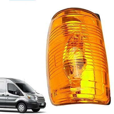 Immagine di GSRECY Fanale retrovisore per specchietto ambra/trasparente alloggiamento compatibile con Ford Transit MK8 2014 &gt; ON (lato destro lente ambrata)