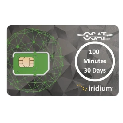 Immagine di OSAT Iridium 100 Minuti di Tempo Antenna Prepagata per Telefono Satellitare Validità 30 Giorni Ricaricabile Rollover Attivazione e Ricarica in Linea