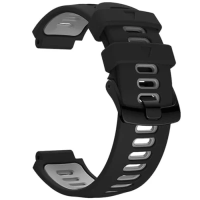 Immagine di INF cinturino per Garmin Forerunner 235/220/230/620/630/735XT, di ricambio in silicone compatibile con 235, nero