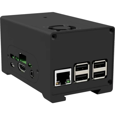 Immagine di Contenitore in alluminio Joy it Sonstiges Relais Adatto per (kit di sviluppo): Raspberry Pi, StromPi 3 incl. vano batterie, coperchio GPIO rimovibile,