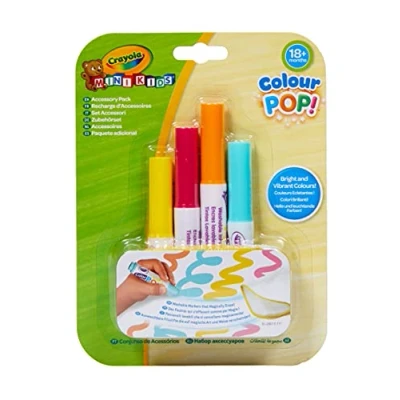 Immagine di Crayola Hobby creativi Ricarica 4 x Colour Pop Pennarelli Lavabili A Partire da 18 Mesi, Colore Bianco, unità (Confezione 1), 256744.010