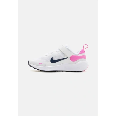 Immagine di Nike Performance Revolution 7 Unisex Scarpe running neutre per bambini, Taglia: 25, White/midnight navy/playful pink Tessuto / sintetico