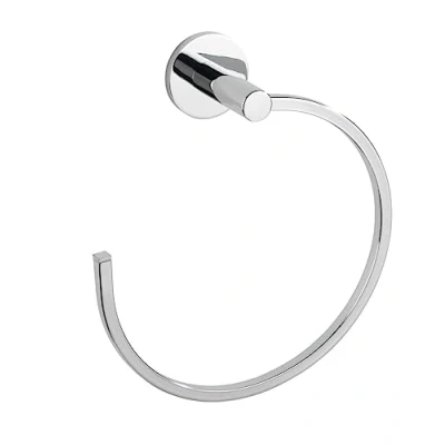 Immagine di WENKO Anello portasciugamani UV Loc®, supporto a parete sezione quadrata, fissaggio senza fori grazie all’innovativo adesivo piastra in zinco pressofuso, antiruggine, 19 x 21 7cm