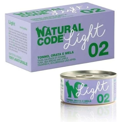 Immagine di NATURAL CODE LIGHT 02 TONNO ORATA E MELA. 4x70GR