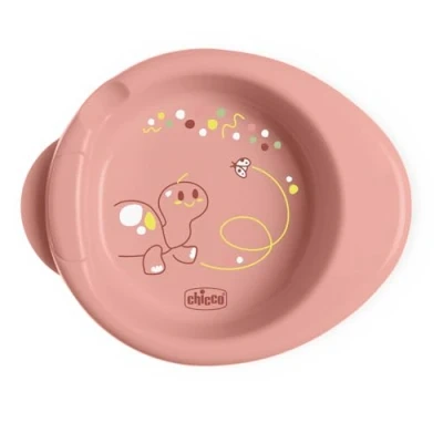 Immagine di Chicco Piatto Pappa Calda per Bebè e Bambini, Termico con Serbatoio Acqua Calda, Piattino Svezzamento Base Antiscivolo Design Ergonomico, 0% BPA, 6+ Mesi, Rosa