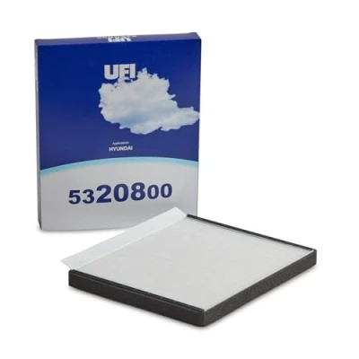 Immagine di UFI Filters, Filtro Abitacolo Antipolline 53.208.00, per Ricambio, Adatto a Auto, Applicabile su Diversi Modelli Hyundai Accent, i20, i30, Kia Carens, Ceed