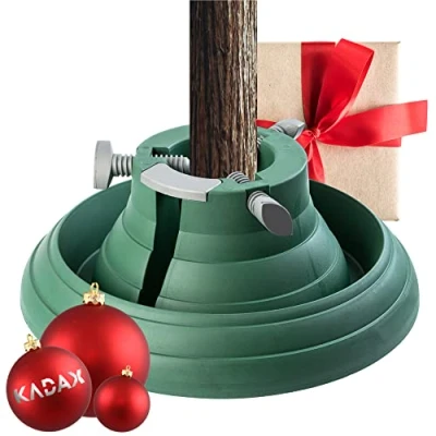 Immagine di Kadax Christmas Tree Stand con Serbatoio dell&#039;Acqua, Supporto per Albero di Natale Stabile Realizzato in plastica Robusta Alberi, Vari Grandi, Verde (Altezza dell&#039;albero Fino a 2,5 m)