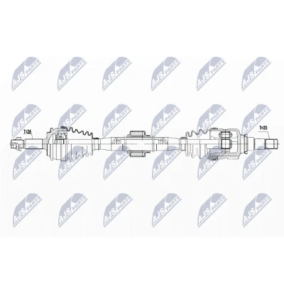 Immagine di NTY NPW TY 085 Albero motore / Semiasse Assale anteriore Dx 960