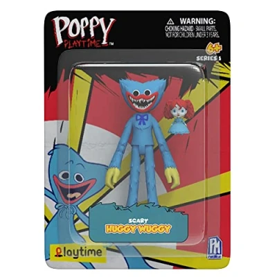 Immagine di Bizak Poppy Playtime, action figure snodata di Huggy Wuggy Scary, 13 cm, con accessori come nel videogioco, diversi personaggi da collezionare, a partire 6 anni (64230014)
