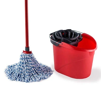 Immagine di Vileda SuperSistema Lavapavimenti Set di Sistema e secchio in microfibra cotone