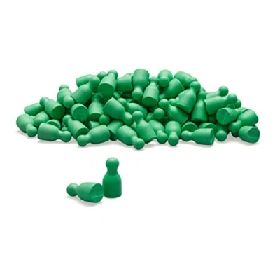 Immagine di Wissner® imparare attivamente Set di 100 personaggi/coni halma in verde 24 x 12 mm RE Wood®