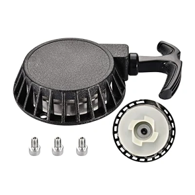 Immagine di GOOFIT Avviamento a Strappo Minimoto Cinese Alluminio sostituzione per 2 Tempi Universale Biciclette Ciclomotore e Scooter Pocket Pit Bike ATV Go Kart 1 Pezzo Nero