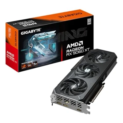 Immagine di Gigabyte Radeon RX 9060 XT GAMING OC 16G Scheda Grafica 16GB GDDR6, 128bit, PCI E 5.0, 3320 MHz Frequenza core, 2 x DisplayPort, 1 HDMI, GV R9060XTGAMING 16GD