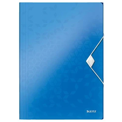 Immagine di Leitz Cartella a 3 lembi WOW 4599 00 36 DIN A4 Blu 1 pz.
