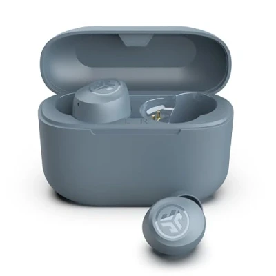Immagine di JLab Go Air Pop+ Cuffie Bluetooth In Ear Piccole, Auricolari Senza Fili, 35H+ di Autonomia, IP55 True Wireless Earbuds con Microfono, Applicazione, Dual Connect, Custodia Ricarica, Ardesia