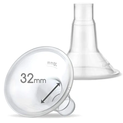 Immagine di Maymom MyFit 32mm Shield (2pc) compatibile w Widemouth Connettore Non Originale Spectra S2 Accessori S1 Pompe Flangia