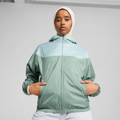 Immagine di Puma Essentials Relaxed Giacca da mezza stagione, Donna, Taglia: 48, Green moon