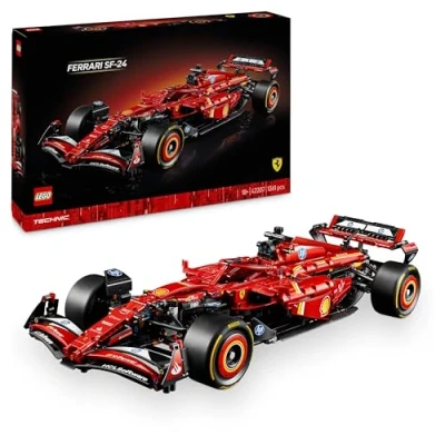 Immagine di LEGO Technic Monoposto F1 Ferrari SF 24 Modello di Auto Formula 1 da Collezione in Scala 1:8 con Motore V6, Cambio, Sterzo e DRS, Idea Regalo per Adulti, Uomo Donna Fan Sport Motoristici 42207