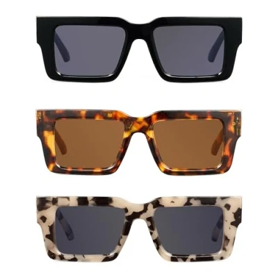 Immagine di JM Occhiali da Sole Lettura Donna Completamente Ingranditi con Cerniera a Molla, Vista Moda Protezione UV 3 Pack 1.5