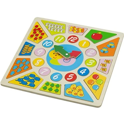 Immagine di New Classic Toys Multi Clock Puzzle, Multicolore, 18250