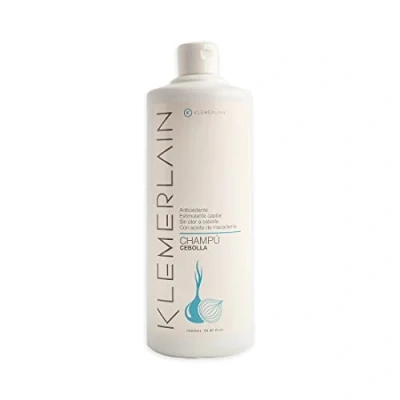 Immagine di Klemerlain Shampoo con estratto di cipolla (nessun odore cipolla). Per tutti i tipi capelli. rinforzante. Riduci il grasso. Evita la caduta. Dona volume e lucentezza 1L