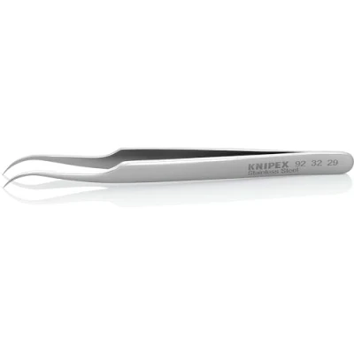 Immagine di Knipex 92 32 29 Pinzetta di precisione Punte curve, piegate 45, extra fini 120 mm