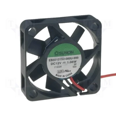 Immagine di Sunon Ventola 40 x 10 mm, EE40101S2 999 DC 12 V, 6100 giri/min, 23 dBA, 2 cavi