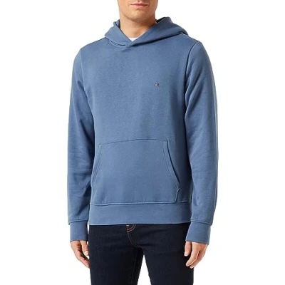 Immagine di Tommy Hilfiger FLAG LOGO Hoody Felpa, Uomo, Taglia: XS, Faded indigo