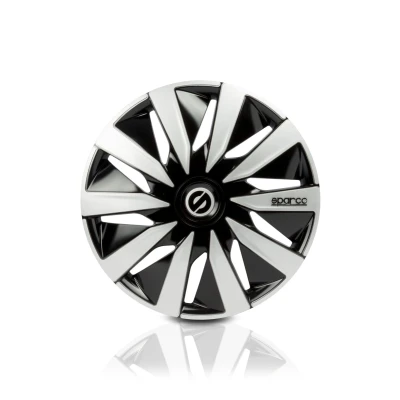 Immagine di SPARCO LAZIO SPC1591BKSV Copricerchi 15Inch nero/argento