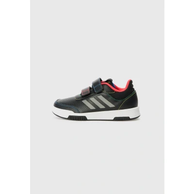 Immagine di adidas Tensaur Hook And Loop Shoes, Scarpe da Corsa, Core Black Iron Met Lucid Red, 29.5 EU