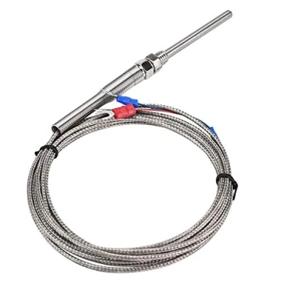 Immagine di Nimoa Tipo K Termocoppia, Filettatura M8 PT100 Resistenza al Platino Termocoppia 50mm Sonda Linea di Temperatura Sensore 0 400 ℃