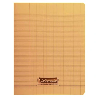Immagine di Clairefontaine taccuino rilegato, a righe, con 24 fogli, Arancione, 17 x 22 cm, Seyes 18108 C