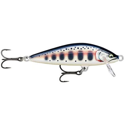 Immagine di Rapala Esca da Pesca Artificiale Spinning Countdown Elite in Balsa per Acqua Dolce Affondante Profondità di Nuoto 1,2m 7,5cm / 10g Prodotta Estonia Gilded Yamame