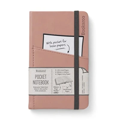Immagine di IF Bookaroo Taccuino tascabile, formato A6, colore: Rosa cipria