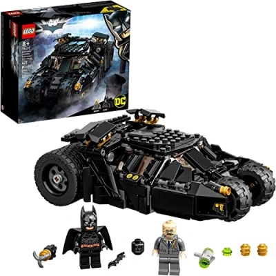 Immagine di LEGO 76239 DC Batman Bicchiere Batmobile: auto giocattolo spaventapasseri con figurine, Batarang e Grappling, regalo per ragazzi ragazze a partire da 8 anni
