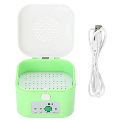 Immagine di Nikou Essiccatore for apparecchi acustici Scatola di Asciugatura USB Electric, Deumidificatore Cuffie, Custodia apparecchio Acustico a Prova umidità Verde