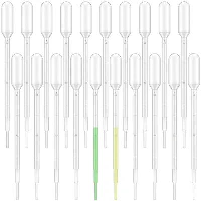 Immagine di 20pcs 1ml Pipette,Pipette contagocce,Pipetta contagocce,Contagocce plastica,Pipetta,Contagocce,Pipette Trasferimento Graduate Trasparenti,per Trasferire Profumo,Olio Essenziale,Laboratorio